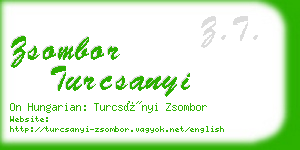 zsombor turcsanyi business card